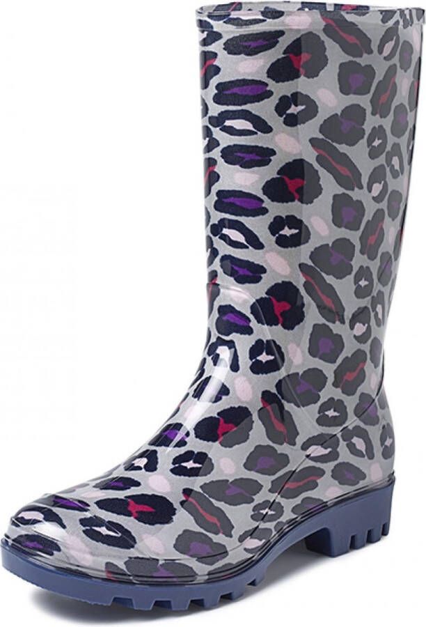 Gevavi Boots Romy kinder- en dameslaars pvc grijs panter