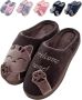 Geweo Pantoffels Sloffen Open Sloffen -Fluffy Slippers Dicht Sloffen bruin - Thumbnail 2