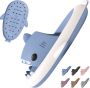 Geweo Shark Slides Haai Slippers Badslippers Kerstmis Kerstfeest Christmas Gift Pantoffels Douchepantoffels Haaienpantoffels Zomer Antislip Platform Kussen Glijbanen Slippers Blauw en Wit - Thumbnail 10