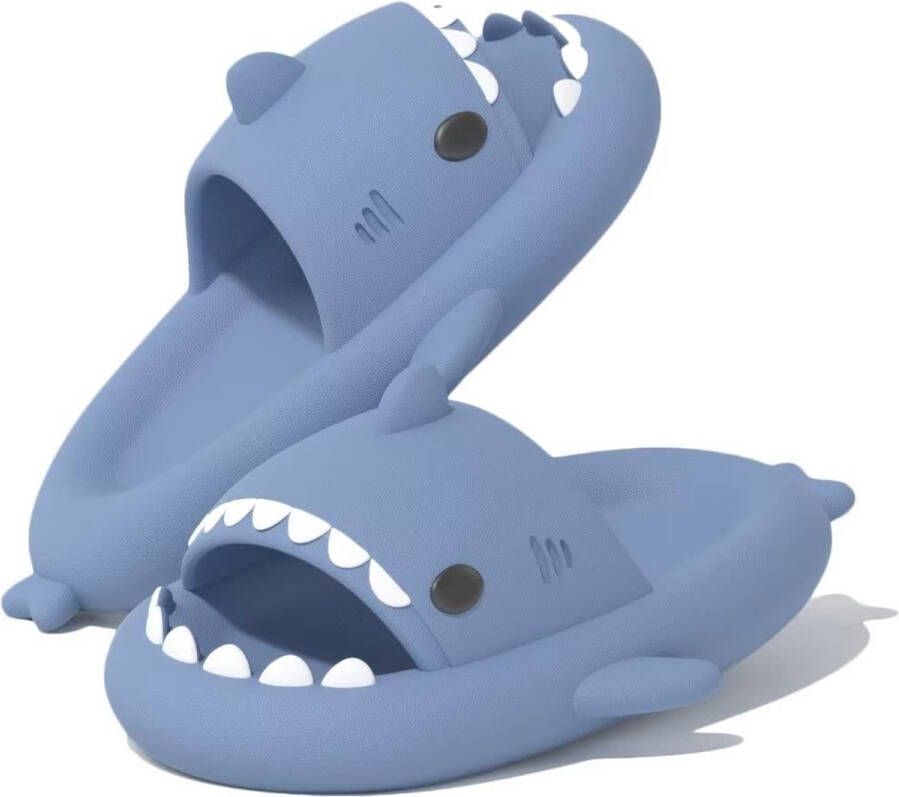Geweo Shark Slippers Haai Slides Haaien Badslippers EVA -Blauw - Foto 2