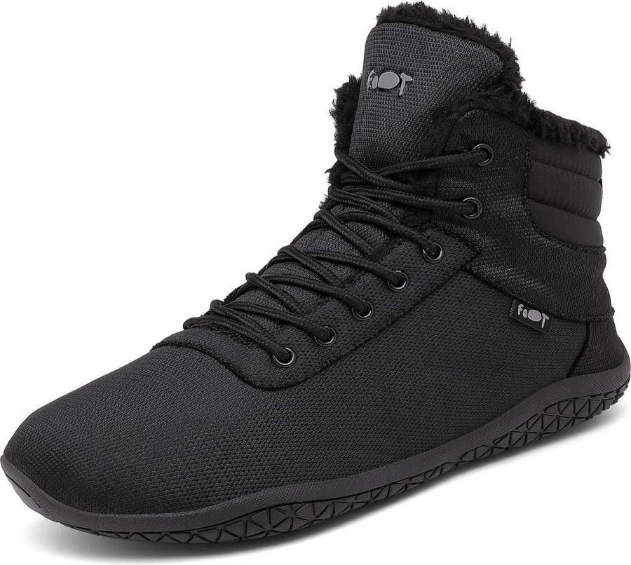 Geweo Winter Barefoot Laarzen Outdoor Winterschoenen Veterboots Hoge Sneakers Winterlaarzen Platte Zool