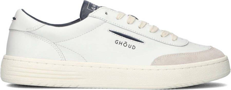 GHOUD Lage Sneakers Heren Lido Low Maat: 45 Materiaal: Leer Kleur: Wit