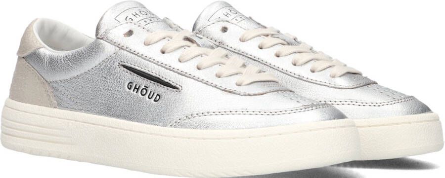 GHOUD Lage Sneakers Dames Lido Maat: 38 Materiaal: Leer Kleur: Zilver