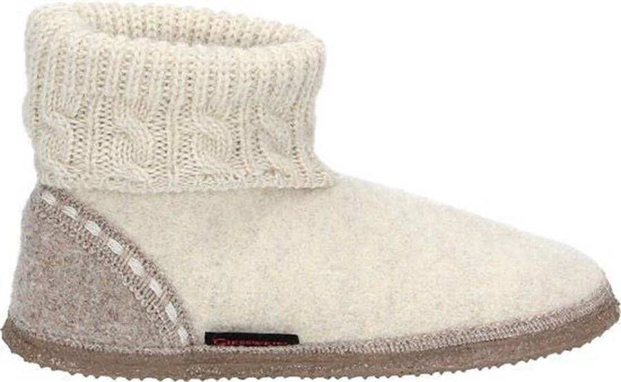 Giesswein FREIBURG Volwassenen Dames pantoffels Kleur: Wit beige