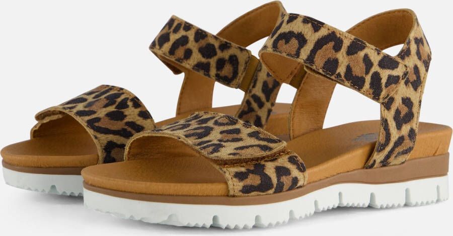 Giga Leopard Sandalen bruin Leer