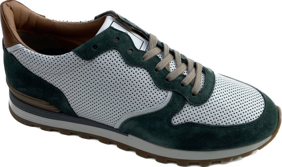 Giorgio 8755503 Sneaker wit met groen