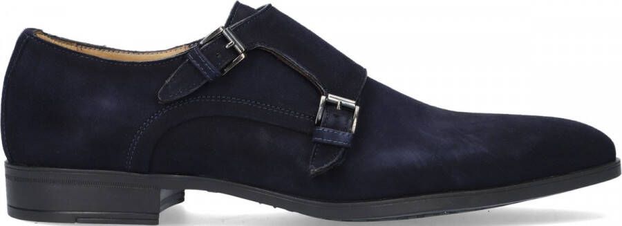 Giorgio Amalfi Schoen Monk Strap Navy Schoen cm Suede Heren Gespschoenen Double monk strap