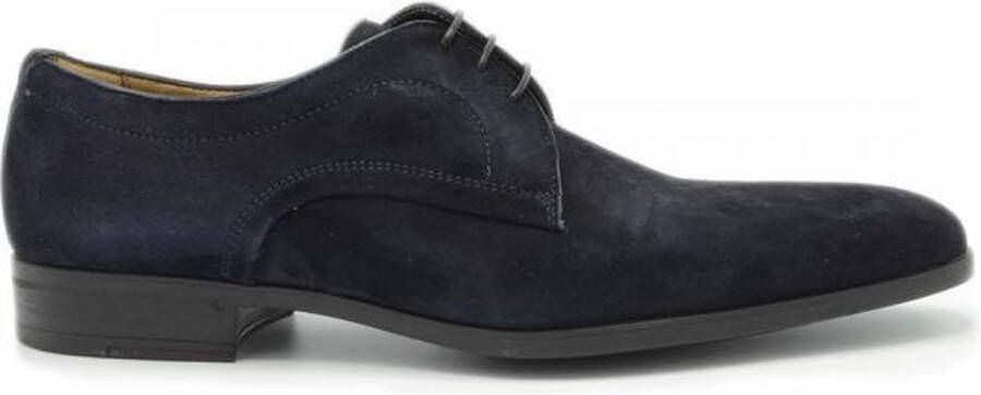 Giorgio Amalfi Schoen Suede Deep Blue Suede Heren Veterschoenen