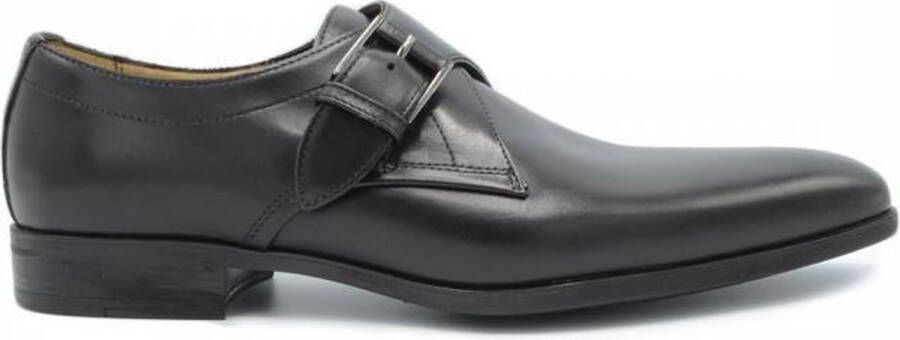 Giorgio Serrano Nero Schoen Monk Strap Zwart Schoen cm Leer Heren Gespschoenen - Foto 1