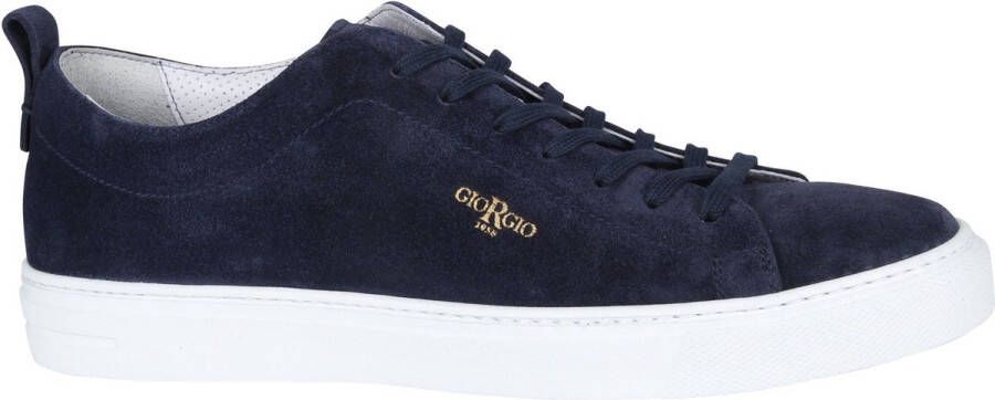 Giorgio Sneaker Adanti Fox Donkerblauw Schoen cm Leer Heren Veterschoenen