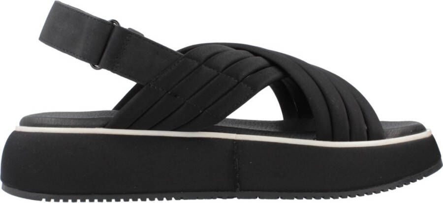 Gioseppo Stijlvolle Platte Sandalen voor Vrouwen Black Dames