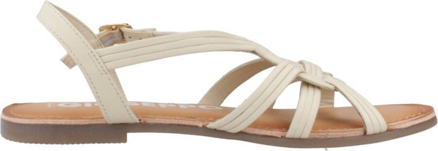 Gioseppo Stijlvolle Platte Sandalen voor Vrouwen White Dames