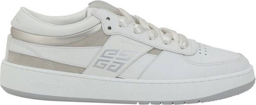 Givenchy Witte Beige Leren Suède Sneakers White Dames