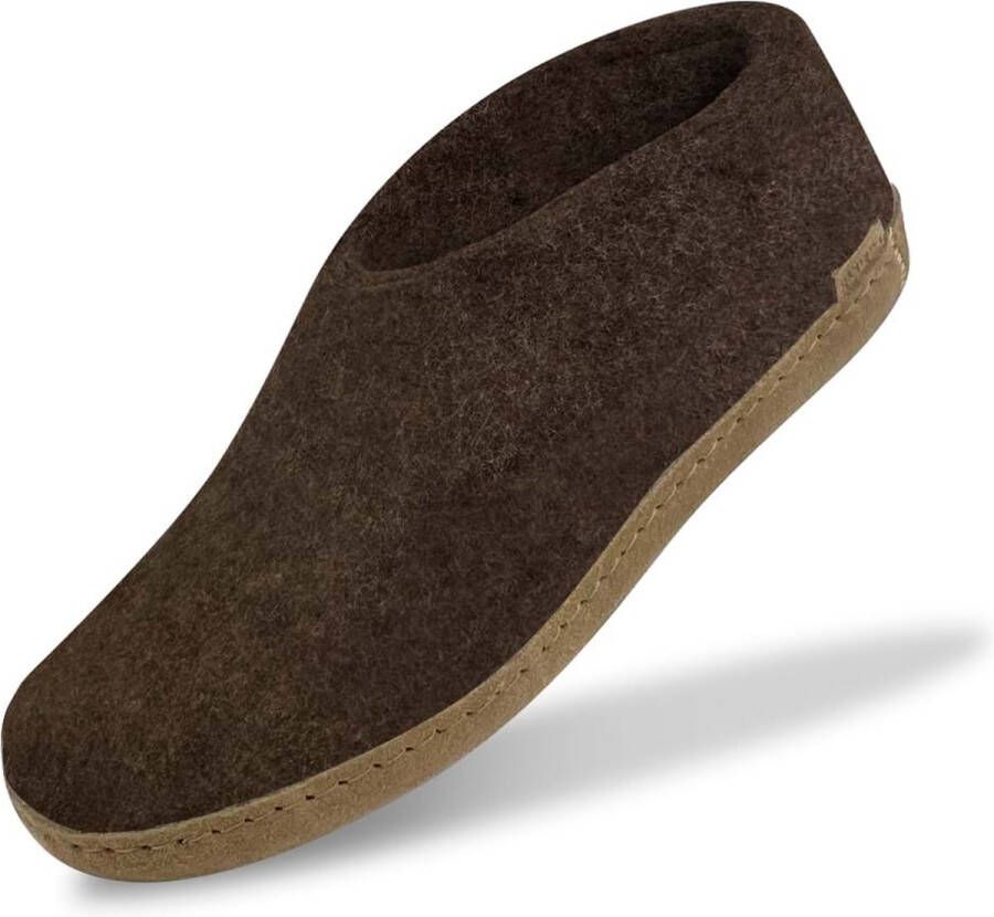 Glerups A Shoe Unisex Sloffen Bruin