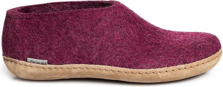 Glerups Schoen met leren zool-Cranberry