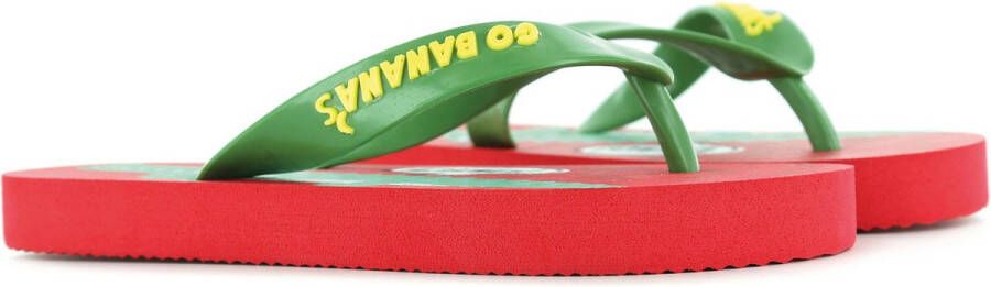 Go Banana's Alligator slipper Slippers Jongen rood multi