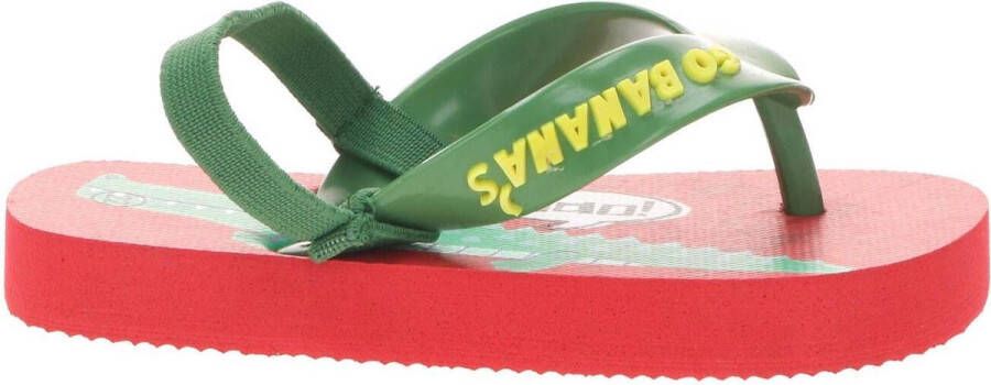 Go Banana's Alligator slipper Slippers Jongen rood multi