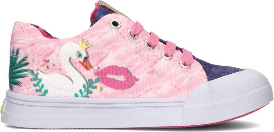 Go Banana's Go Bananas Swan Lage sneakers Meisjes Roze