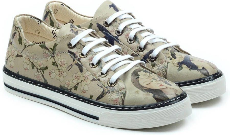 GOBY Almond Blossom Sneakers Schoenen Handgemaakt Premium Kwaliteit