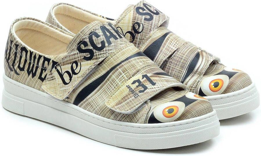 GOBY Be Scary Schoenen Sneakers Hoge kwaliteit Handmade Meisjesprint