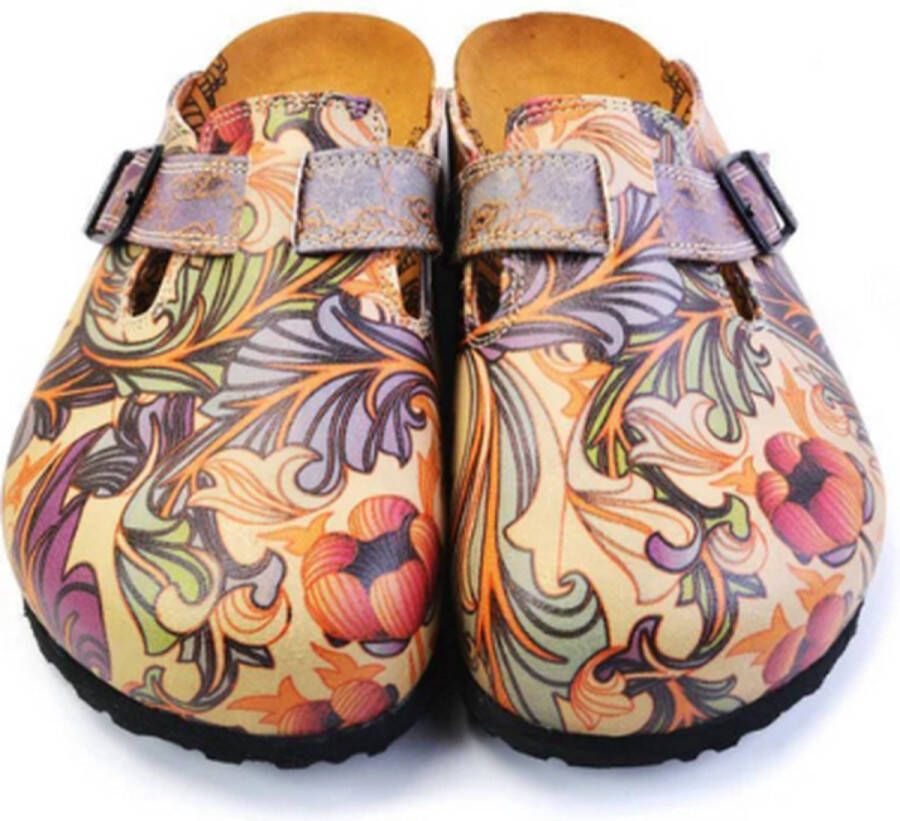 GOBY Bloemen Patroon Clogs Slippers Hoge kwaliteit Handmade