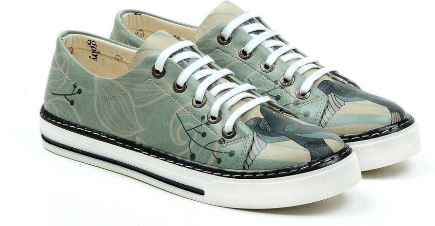 GOBY Blue Bird Sneakers Schoenen Handgemaakt Premium Kwaliteit