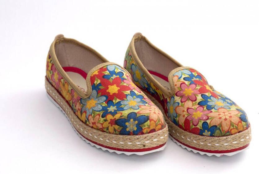 GOBY Boterbloemen Ballerinas Flats Hoge kwaliteit Handmade Meisjesprint