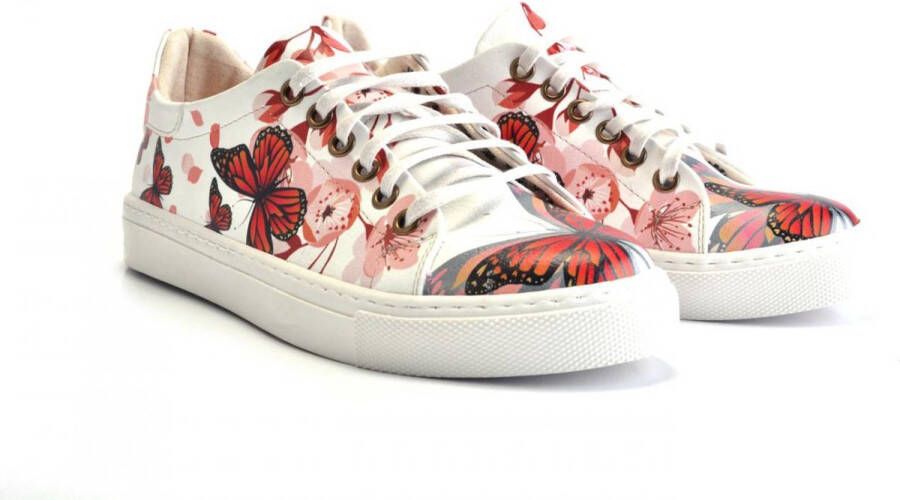 GOBY Butterflies Schoenen Sneakers Hoge kwaliteit Handmade Meisjesprint