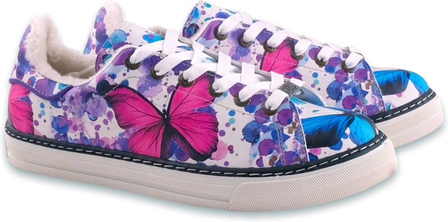 GOBY Butterflies Schoenen Sneakers Hoge kwaliteit Handmade Meisjesprint