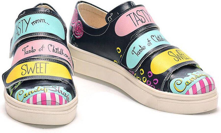 GOBY Candyshop Schoenen Sneakers Hoge kwaliteit Handmade Meisjesprint