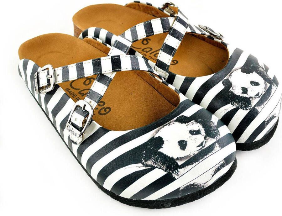 GOBY Clogs met Be Happy Print Handgemaakt Hoge Kwaliteit