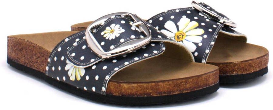 GOBY Clogs met Bloemenprint Handgemaakt Premium Kwaliteit