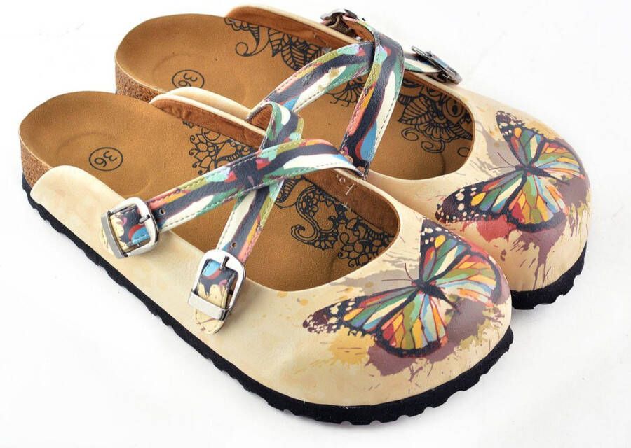 GOBY Clogs met Butterfly Handgemaakt Premium Kwaliteit