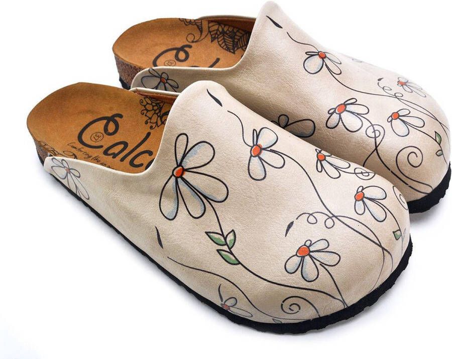 GOBY Clogs met Flowers Handgemaakt Premium Kwaliteit