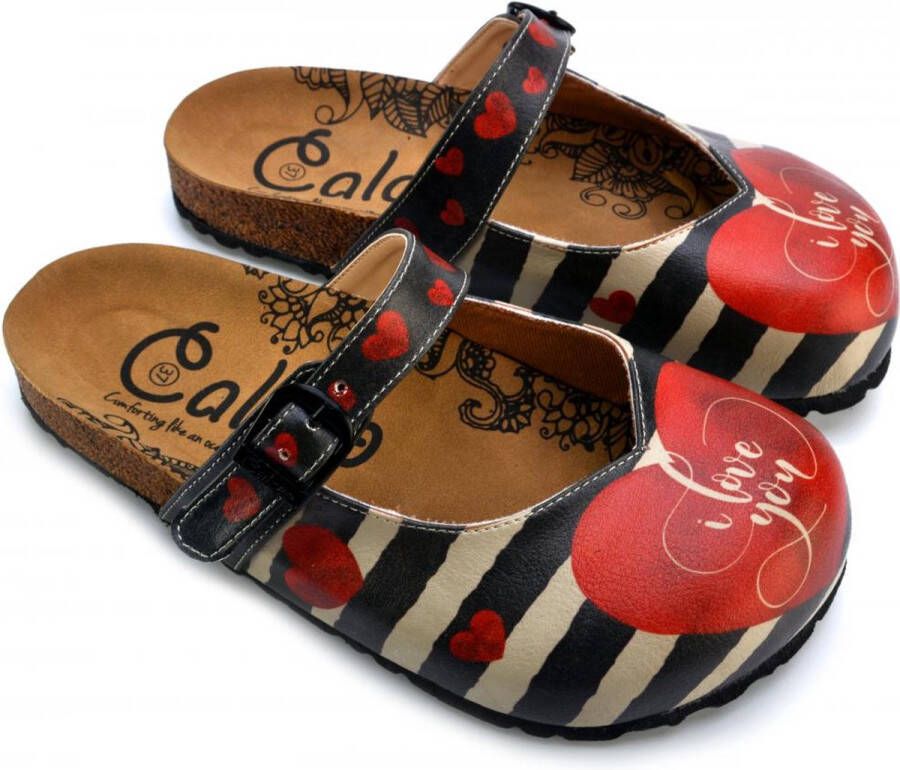 GOBY Clogs met I Love You Handgemaakt Premium Kwaliteit