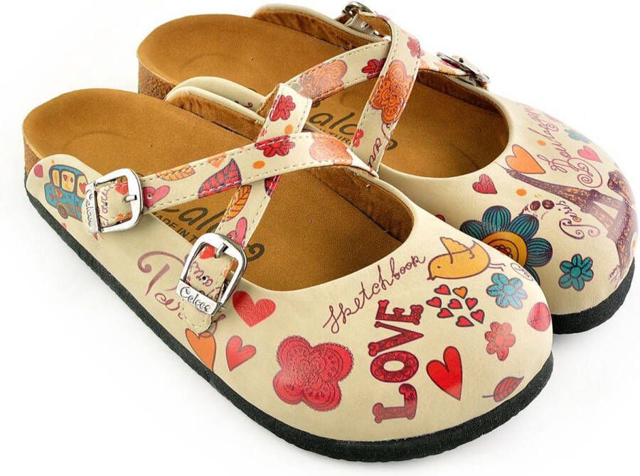 GOBY Clogs met Love Handgemaakt Premium Kwaliteit