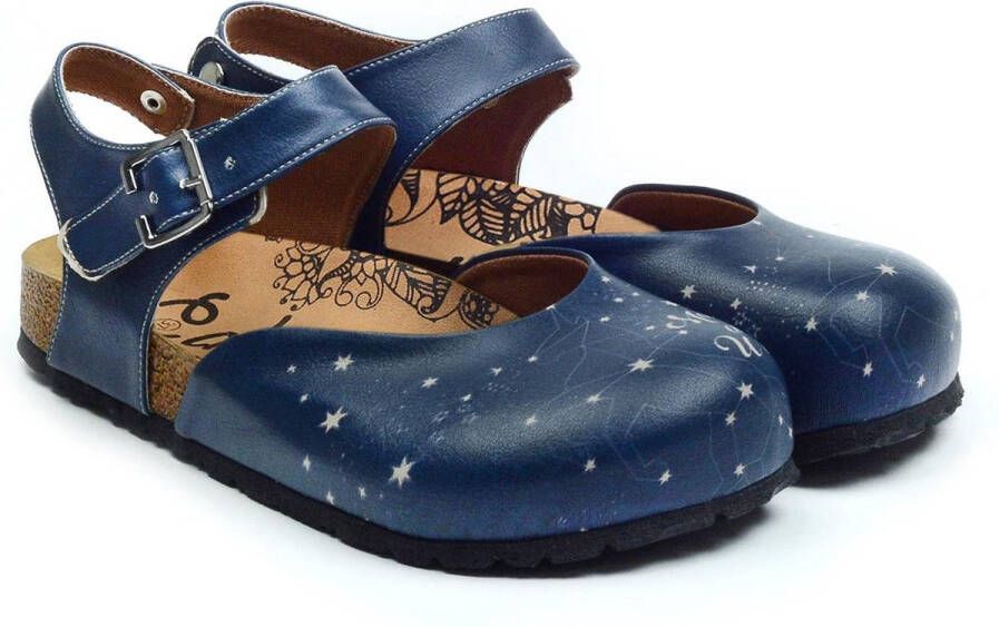 GOBY Clogs met Make a Wish Print Handgemaakt Hoge Kwaliteit