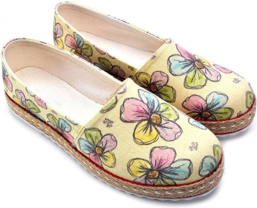 GOBY Colored Daisy's Sneakers Schoenen Hoge kwaliteit Handmade