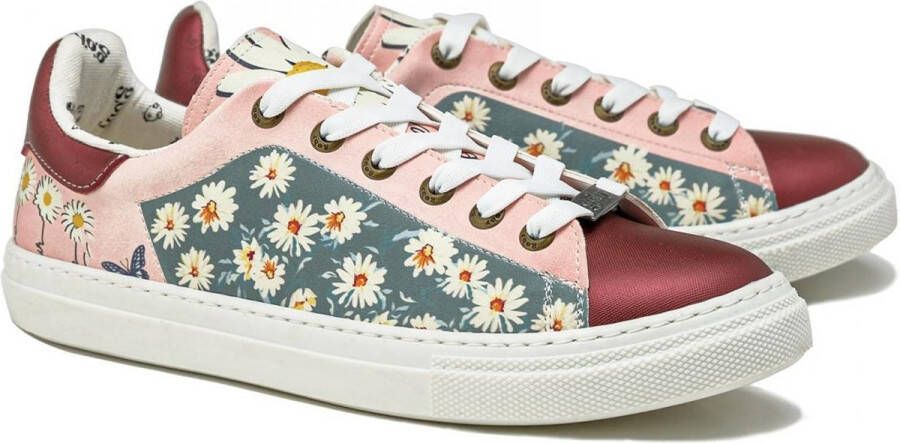 GOBY Daisy Warhol Sneakers Sneaker Damessneaker Damessneakers Hoge kwaliteit Handmade Bloemprint