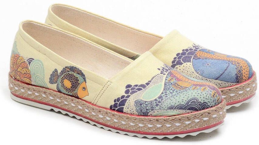 GOBY Fish Ballerinas Sandalen -Hoge kwaliteit Handmade Meisjesprint