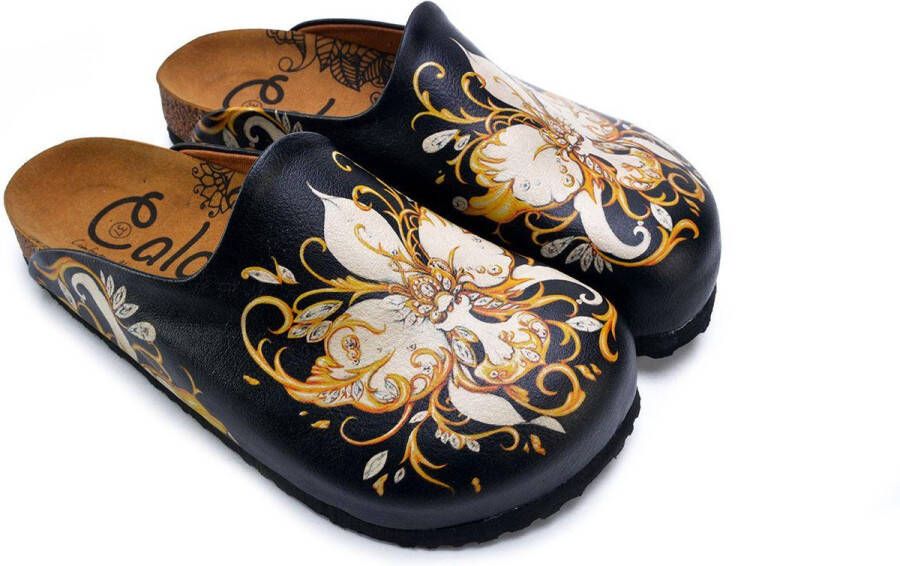 GOBY Clogs met Bloemenprint Handgemaakt Premium Kwaliteit