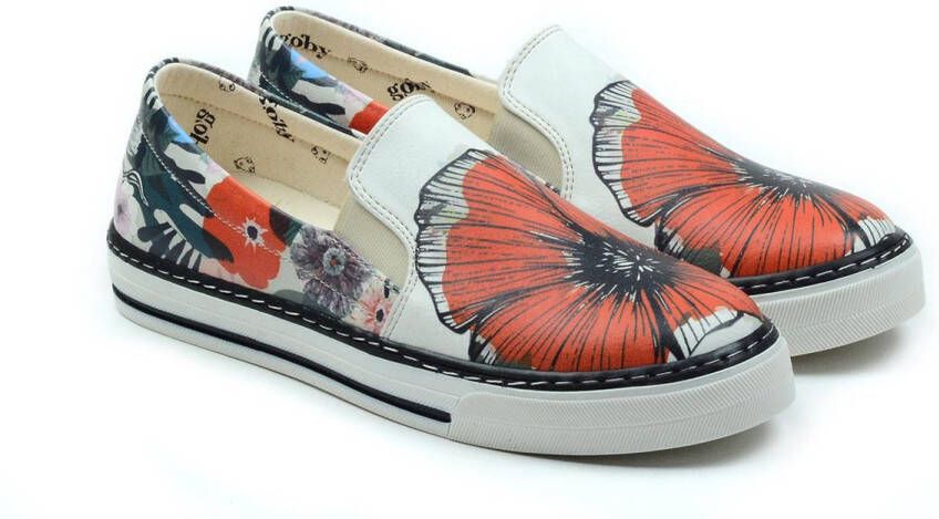 GOBY Flower Schoenen Sneakers Hoge kwaliteit Handmade Meisjesprint