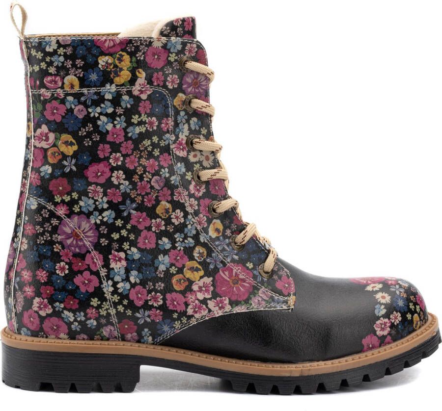 GOBY Flowerboots Boots Laars Laarzen Damesboots Dames laarzen Longboots Handmade Bloemenprint