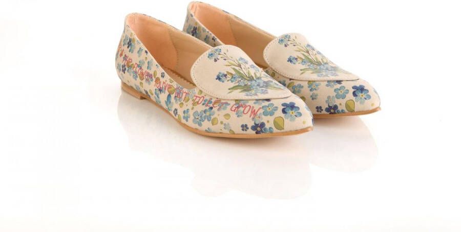 GOBY Flowers Ballerinas Sandalen -Hoge kwaliteit Handmade Meisjesprint