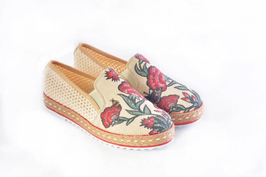 GOBY Flowers Ballerinas Sneakers Hoge kwaliteit Handmade Meisjesprint