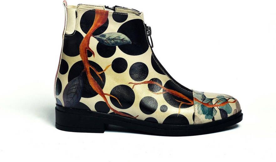 GOBY Flowers Enkellaarsjes Damesboots Laarzen Hoge kwaliteit Handmade