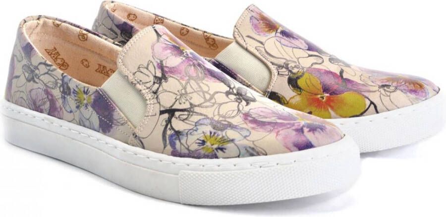 GOBY Flowers Schoenen Sneakers Hoge kwaliteit Handmade Meisjesprint