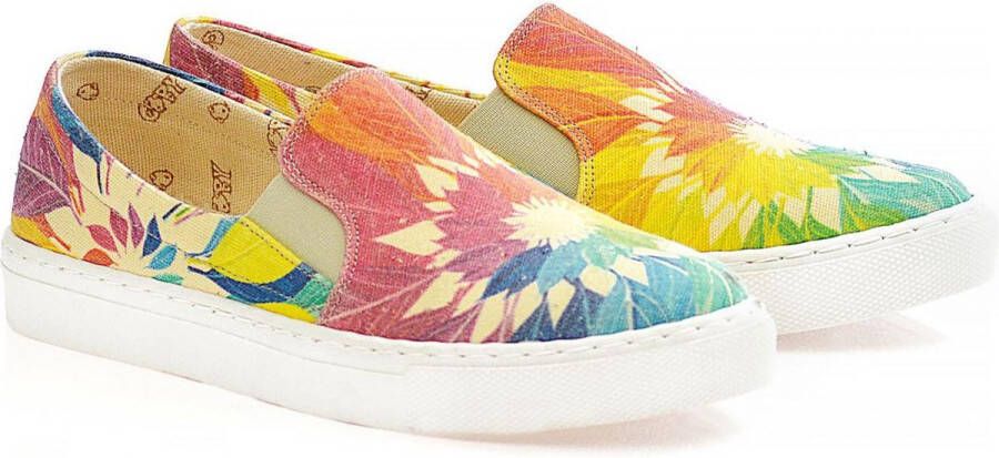 GOBY Flowers Schoenen Sneakers Hoge kwaliteit Handmade Meisjesprint