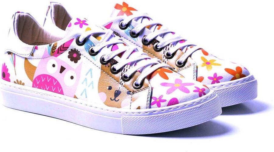 GOBY Flowers Schoenen Sneakers Hoge kwaliteit Handmade Meisjesprint