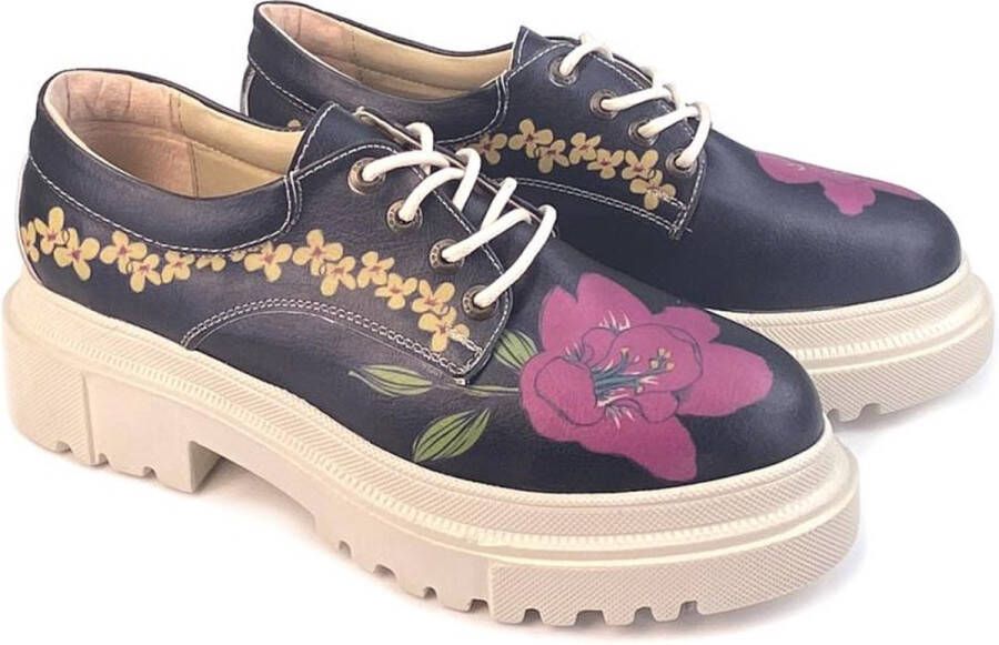 GOBY Flowers Schoenen Sneakers Hoge kwaliteit Handmade Meisjesprint